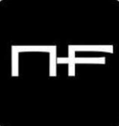 Black background with the letters N & F in white in the center